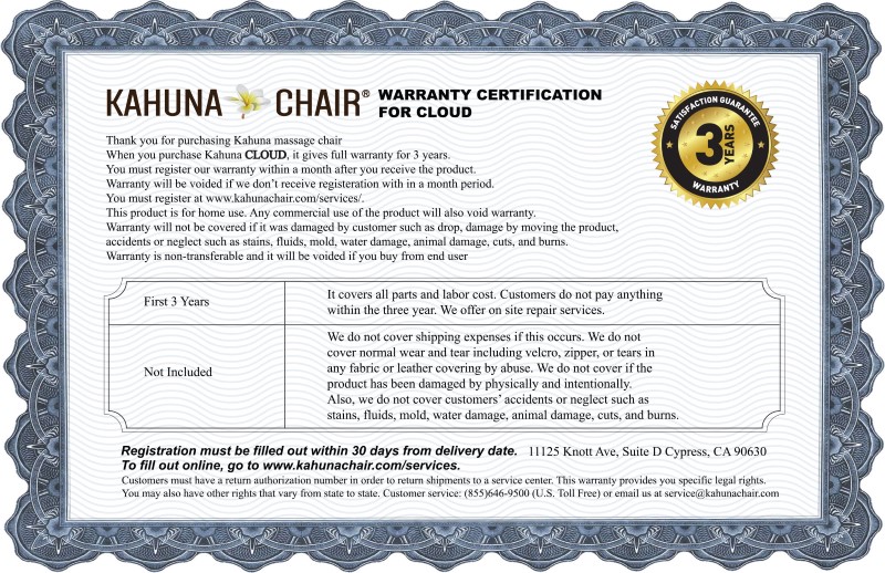 Kahuna SM-Cloud Massage Chair